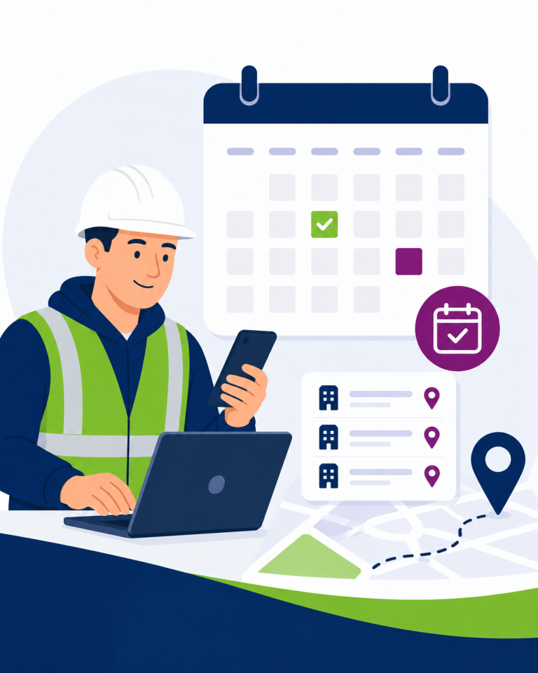 Construction worker booking a CITB HS&E test appointment online